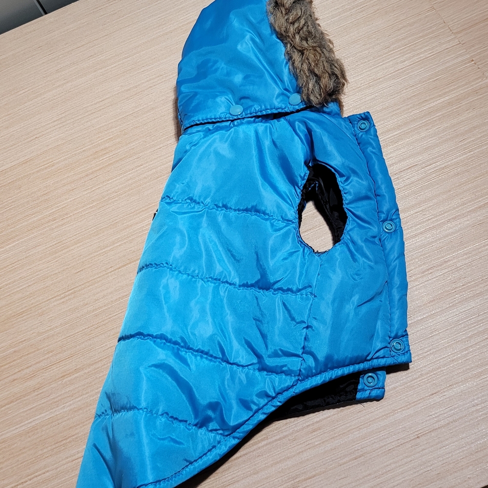 Dogs Blue Hooded Jacket - Picture 10 of 15